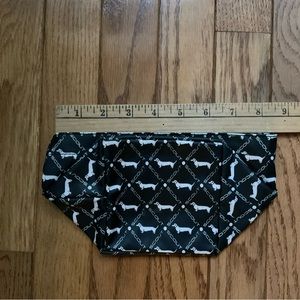 Black and White Small Cosmetic Pouch